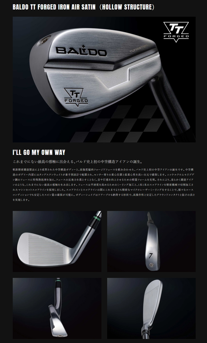 2024 TT FORGED IRON AIR（HOLLOW STRUCTURE） - カスタムゴルフクラブ